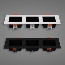 چراغ توکار دارک لایت مربع سه تایی کد DLS13-1